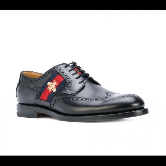 Gucci Spirit Mens Oxford Shoes With Bee 